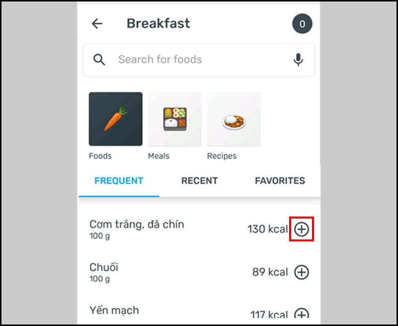 Chọn m&oacute;n ăn